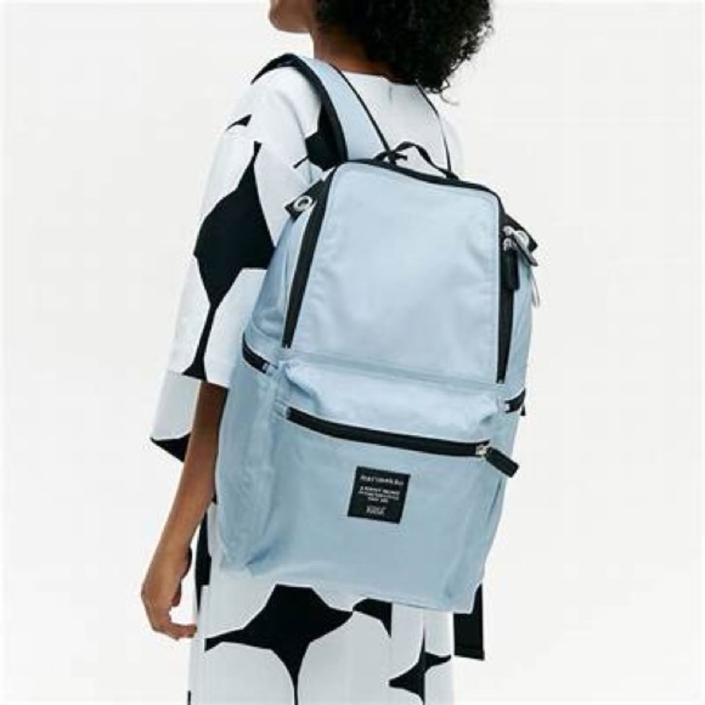 Marimekko Backpack Buddy Light Blue Black Trim - Picture 15 of 15